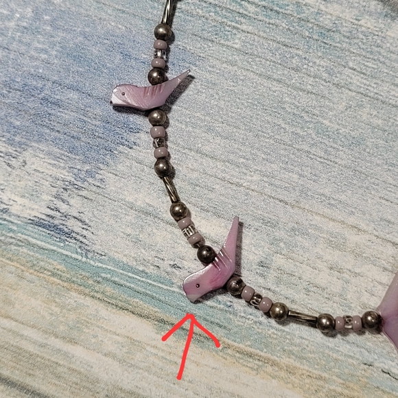 Vintage Birds beads Necklace. - Picture 7 of 10